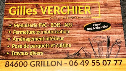 Menuisier Poseur Gilles Verchier, Menuisier à Grillon