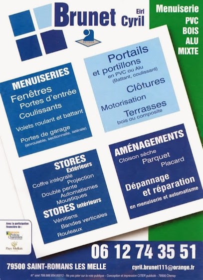Menuiserie Brunet Cyril, Charpentier à Saint-Romans-lès-Melle
