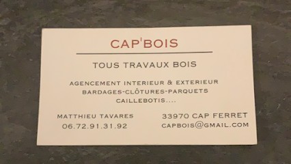 CAP'BOIS Tavares, Menuisier à Lège-Cap-Ferret