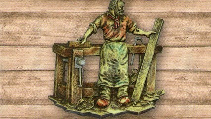 Alexandre Eric, Menuisier à Saint-Faust