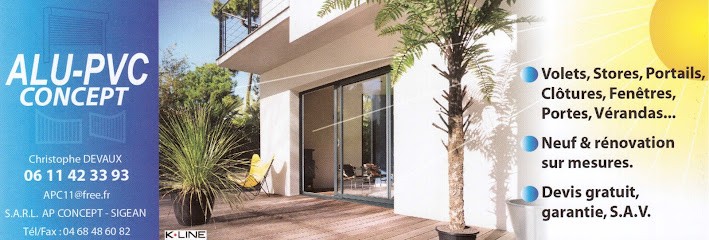 ALU PVC CONCEPT, Menuisier à Sigean