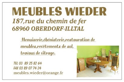 Menuiserie - Meubles Wieder, Menuisier à Illtal