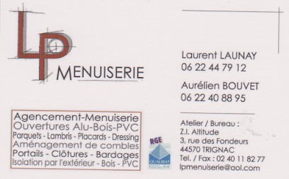 LP Menuiserie Sarl, Menuisier à Trignac
