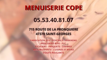MENUISERIE COPE, Menuisier à Saint-Georges