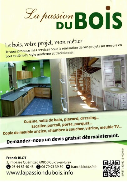 Blot Franck, Menuisier à Cuigy-en-Bray