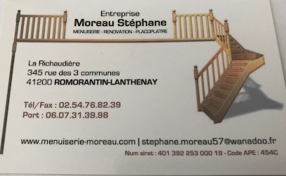 Entreprise Moreau Stéphane, Menuisier à Romorantin-Lanthenay