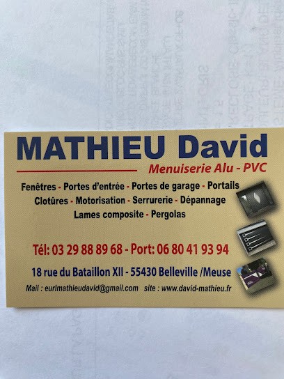 Mathieu David, Menuisier à Belleville-sur-Meuse