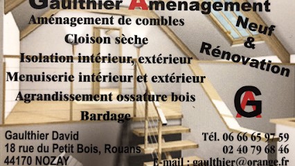 Gaulthier Amenagement, Menuisier à Nozay