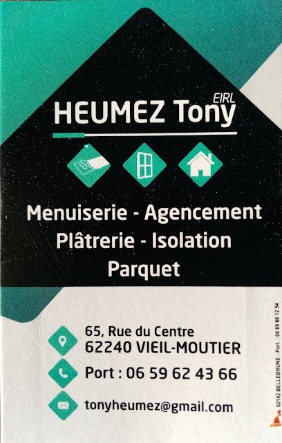 Tony Heumez, Menuisier à Vieil-Moutier